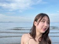 【新】健身正妹沙灘嗮火辣比基尼 蕊蕊  162.47.D+.25y